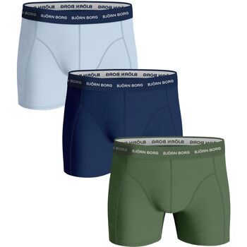 Sous-vêtements Homme Boxers Björn Borg cassie side button shorts de 3 Bleu Vert Multicolore