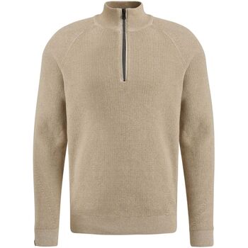 sweat-shirt vanguard  pullover demi-zip beige 