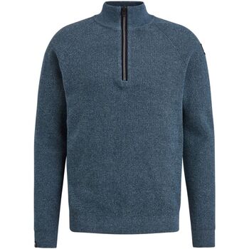 sweat-shirt vanguard  pullover demi-zip bleu 