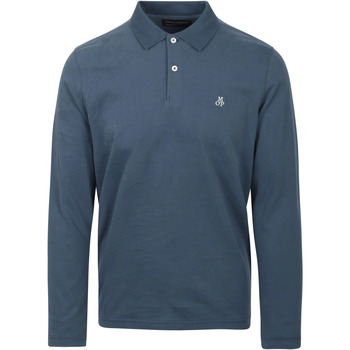 Vêtements Homme T-shirts & belts Polos Marc O'Polo belts Poloshirt  Manches Longues Bleu Bleu