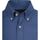 Vêtements Homme Chemises manches longues Hackett Shirt Garment Dyed Offord Blue Bleu