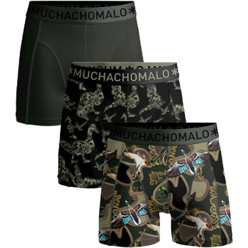 Sous-vêtements Homme Caleçons Muchachomalo Boxer-shorts Lot de 3 Man Duck Vert