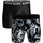 Sous-vêtements Homme Caleçons Björn Borg Boxers 2 Pack Black/Print Multicolore