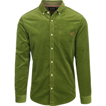 Vêtements Homme Chemises manches longues Sweater Festival Marine Chemise en velours côtelé , vert Marron