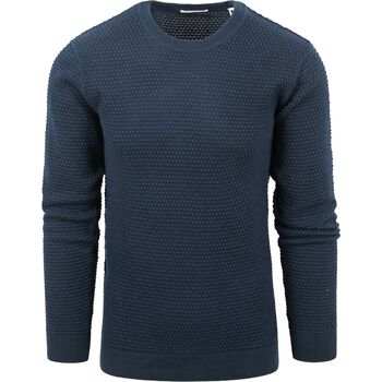 Vêtements Homme Sweats Knowledge Cotton Apparel ConnaissancesCotton Apparel Sweater Vagn Dark Blue Bleu