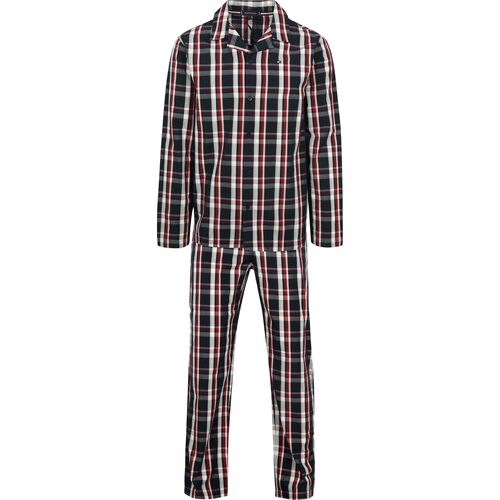 Vêtements Homme Pyjamas / Chemises de nuit Tommy Hilfiger Pyjama Set Plaid Dark Blue Rouge