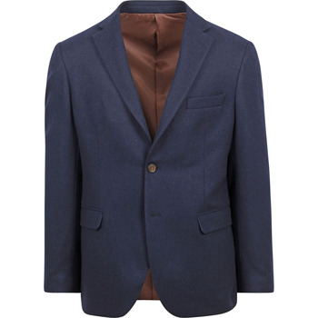 Vêtements Homme Vestes / Blazers Suitable Tweed Colbert Marine Bleu