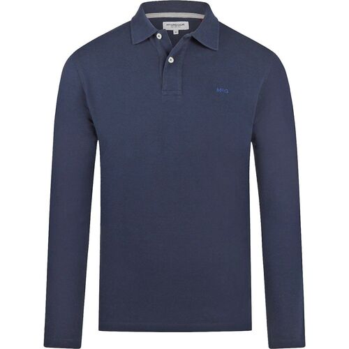 Vêtements Homme T-shirts & Polos Mcgregor Polo Piqué Longsleeve Marine Bleu