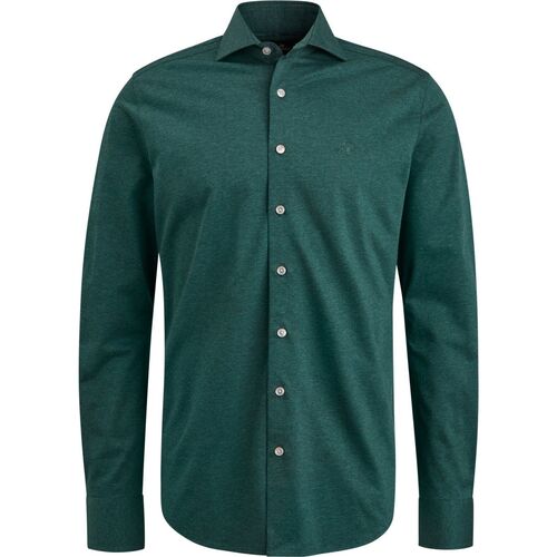 Vêtements Homme Chemises manches longues Vanguard Chemise Mélanger Vert Foncé Vert