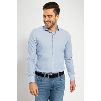 Vêtements Homme Chemises manches longues Suitable Chemise Rayures Bleu Bleu