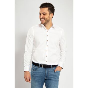 Vêtements Homme Chemises manches longues Suitable Chemise  Twill Blanche Blanc