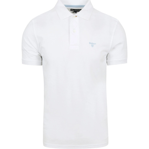 Vêtements Homme T-shirts & Polos Barbour Poloshirt Blanche Blanc