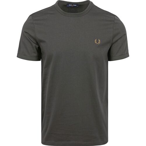 Vêtements Homme T-shirts & Polos Fred Perry T-Shirt Ringer M3519 Anthracite V07 Gris