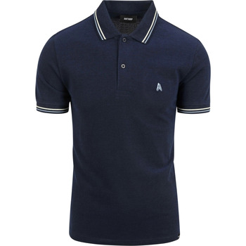 Vêtements Homme T-shirts & Polos Antwrp Lettre Poloshirt  Bleu Marine Bleu