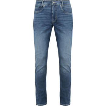 pantalon mac  jeans arne pipe bleu 