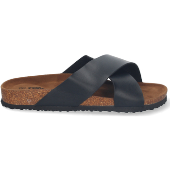 Chaussures Homme Shorts & Bermudas Nobrand Sandale plate à lames croisées Noir