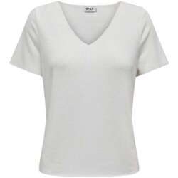 Vêtements Femme T-shirts manches courtes Only 162212VTPE24 Blanc