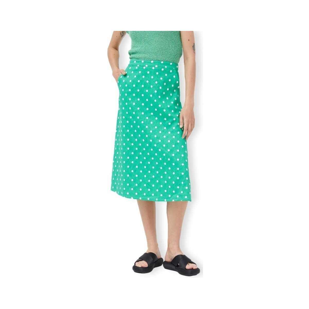 Vêtements Femme Jupes Compania Fantastica COMPAÑIA FANTÁSTICA Skirt 11022 - Polka Dots Vert