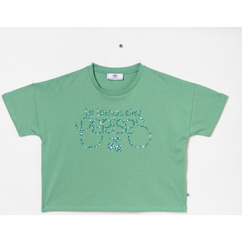 Vêtements Femme logo-print panelled pullover hoodie Le Temps des Cerises TEMPS DES CERISES - T-shirt - vert Autres