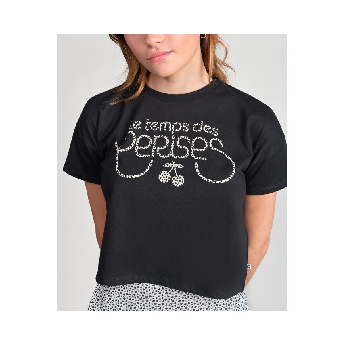 Vêtements Femme T-shirts manches courtes Le Temps des Cerises TEMPS DES CERISES - T-shirt - noir Noir