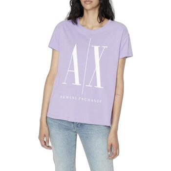 Vêtements Femme T-shirts manches courtes EAX 8NYTCX YJG3Z Violet