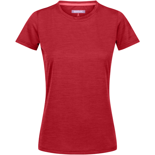 Vêtements Femme T-shirts manches longues Regatta Bougeoirs / photophores Rouge