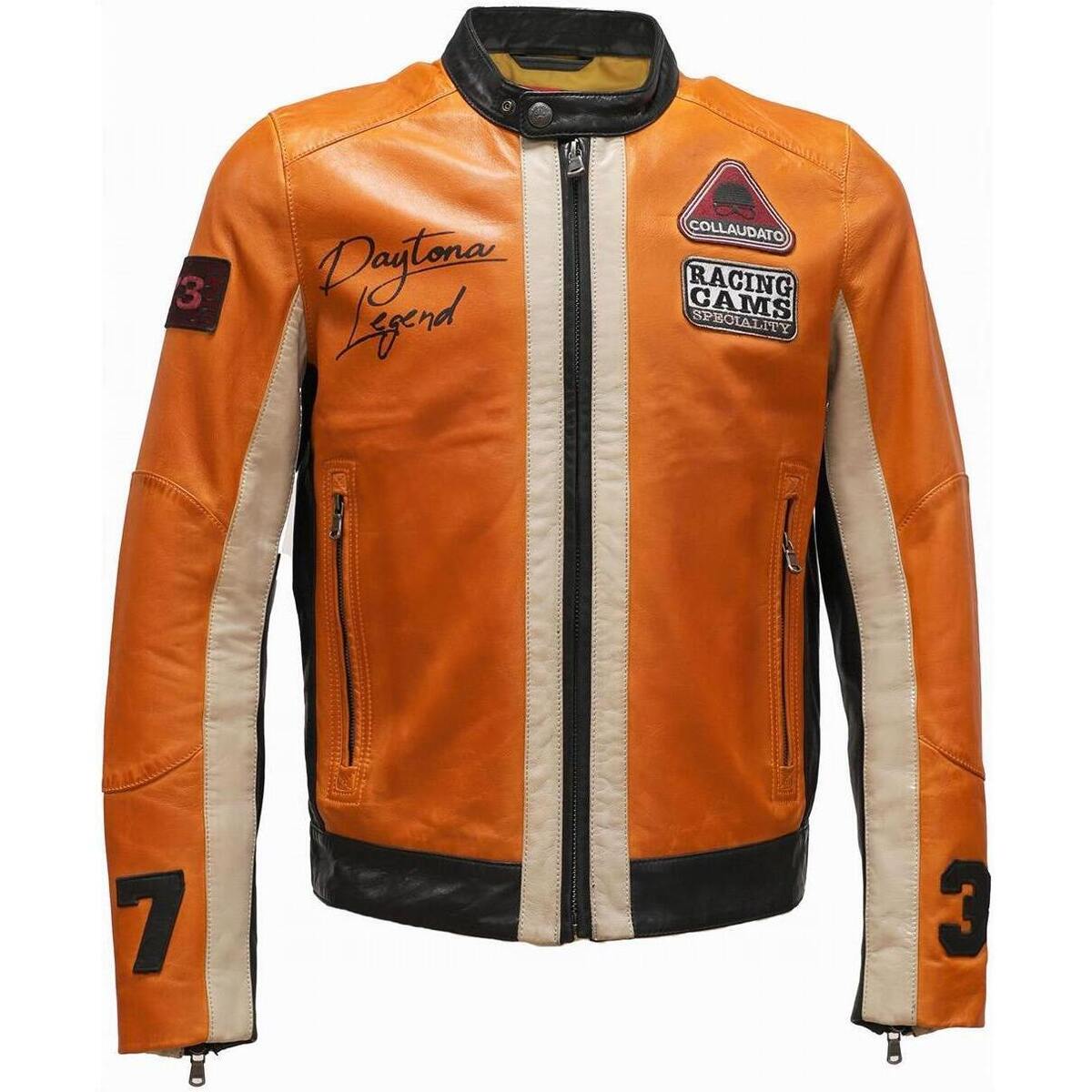 Vêtements Homme Vestes en cuir / synthétiques Daytona BOLLER SHEEP ATLAS VEG BURNT ORANGE Orange