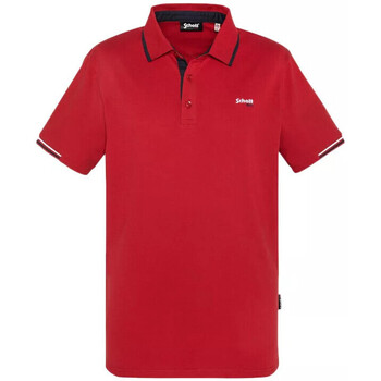 Vêtements Homme T-shirts & Polos Schott MC COTES RAYES Rouge