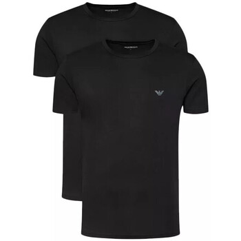 Vêtements Homme Emporio Armani drawstring sleeve T-shirt EA7 EMPORIO ARMANI PLEATED JACKET WITH LOGO Pack de 2 Noir
