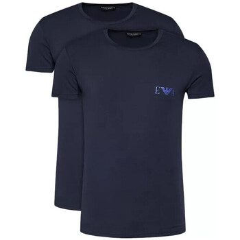Vêtements Homme T-shirts & Polos Ea7 Emporio Armani fuchsia Lot de 2 Bleu
