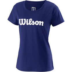 Vêtements Femme Chemises / Chemisiers Wilson W UWII SCRIPT TECH TEE Bleu