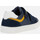 Chaussures Garçon Baskets mode Geox J NASHIK BOY bleu marine/jaune
