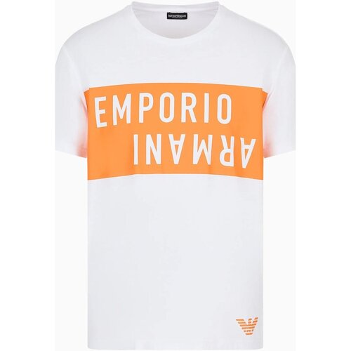 Vêtements Homme T-shirts manches courtes Emporio Armani 211818 4R476 Blanc