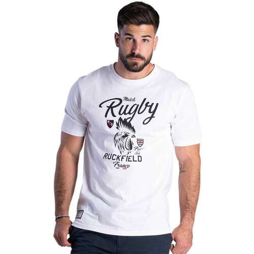 Vêtements Homme T-shirts manches courtes Ruckfield 162467VTPE24 Blanc
