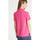 Vêtements Femme T-shirts & Polos Daxon by  - Polo en maille pur coton Rose