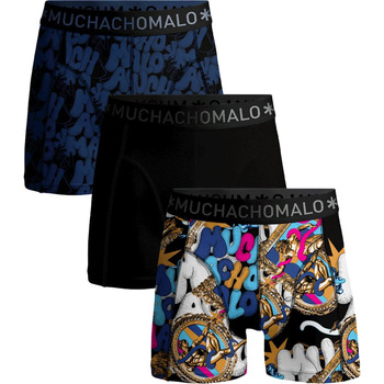 Sous-vêtements Homme Caleçons Muchachomalo Boxer-shorts Lot de 3 Adam Noir