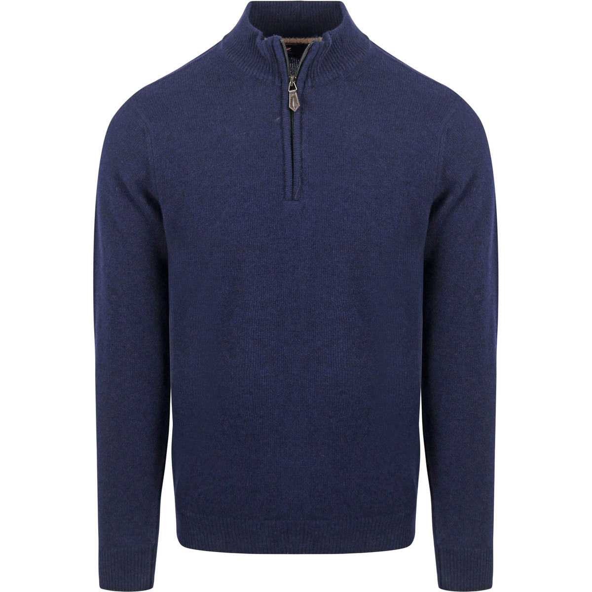 Vêtements Homme Sweats Suitable Pull Demi-Zip Laine D'agneau Marine Bleu