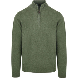 Vêtements Homme Sweats Suitable Pull Demi-Zip Laine D'agneau Vert Vert