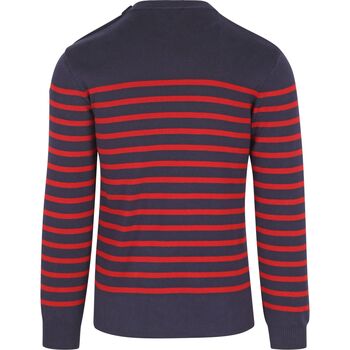 Armor Lux Pull Groix Rayures Marine Rouge Bleu