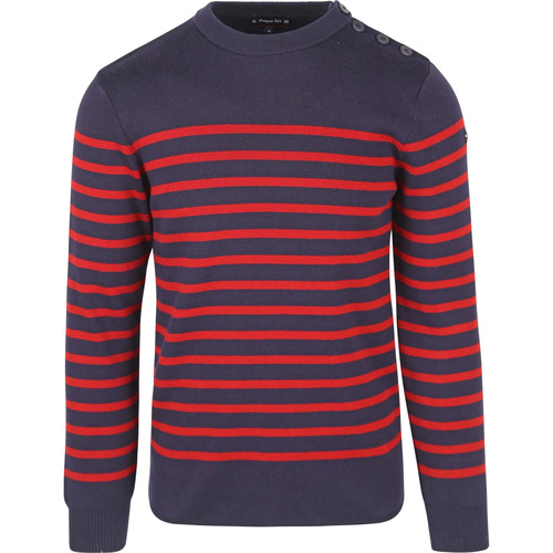 Vêtements Homme Sweats Armor Lux T-shirt Coton Col Rond Rouge Bleu