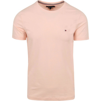 Vêtements Homme T-shirts & Polos Tommy Hilfiger T-Shirt Logo Rose Clair Rose