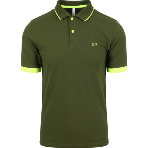 Vêtements Homme T-shirts & Polos Sun68 Polo Petites Rayures Vert Vert