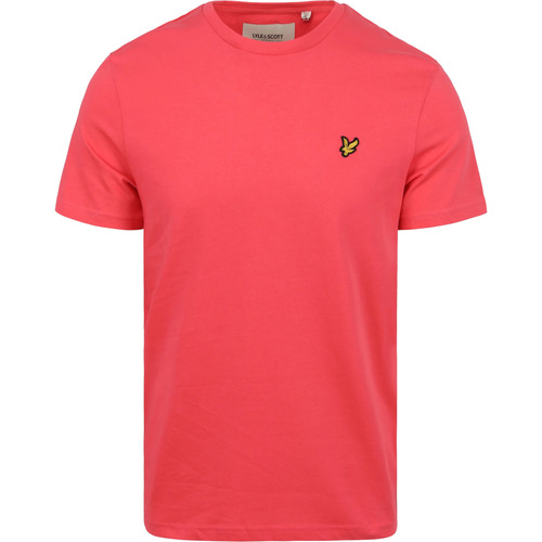 Vêtements Homme T-shirts & Polos Lyle And Scott Lyle & Scott T-Shirt Rose Coupe Moderne Rose