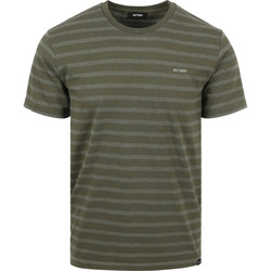 Vêtements Homme T-shirts & Polos Antwrp T-Shirt Vert Rayures Vert
