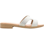 Tods Womens Leather Sandals With Chain-shaped Detail