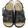 Chaussures Femme Sandales et Nu-pieds Stile Di Vita Sandales Femme Orthopédique, Cuir, Semelle Amovible-8564 Noir
