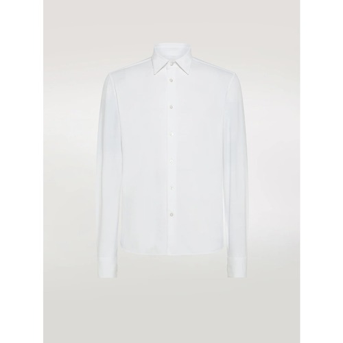 Vêtements Homme Chemises manches longues Emporio Armani Ecci Designs S24251 Blanc