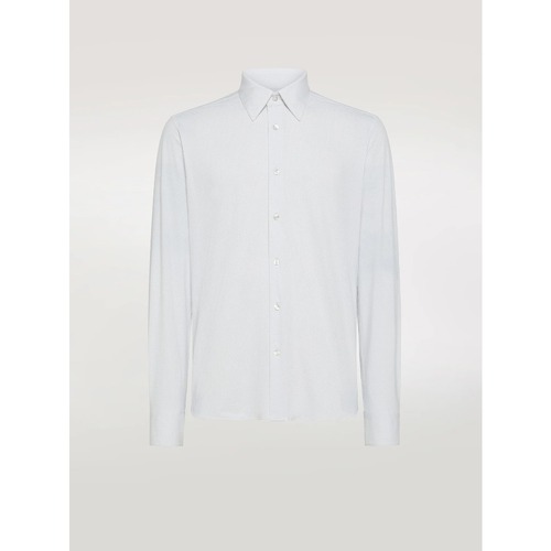 Vêtements Homme Chemises manches longues Nae Vegan Shoescci Designs S24261 Blanc