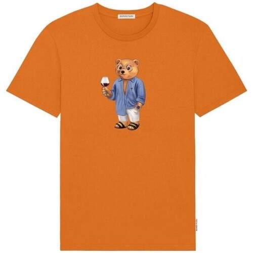 Vêtements Homme T-shirts manches courtes Baron Filou THE YACHT OWNER Orange