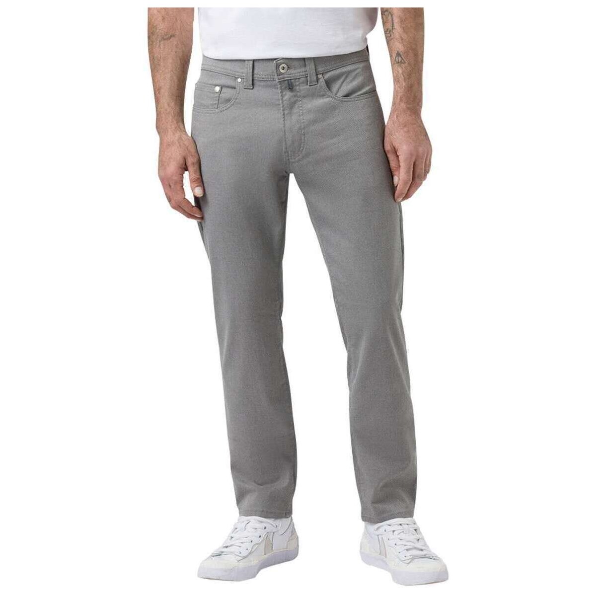 Vêtements Homme Pantalons 5 poches Pierre Cardin 164659VTPE24 Gris